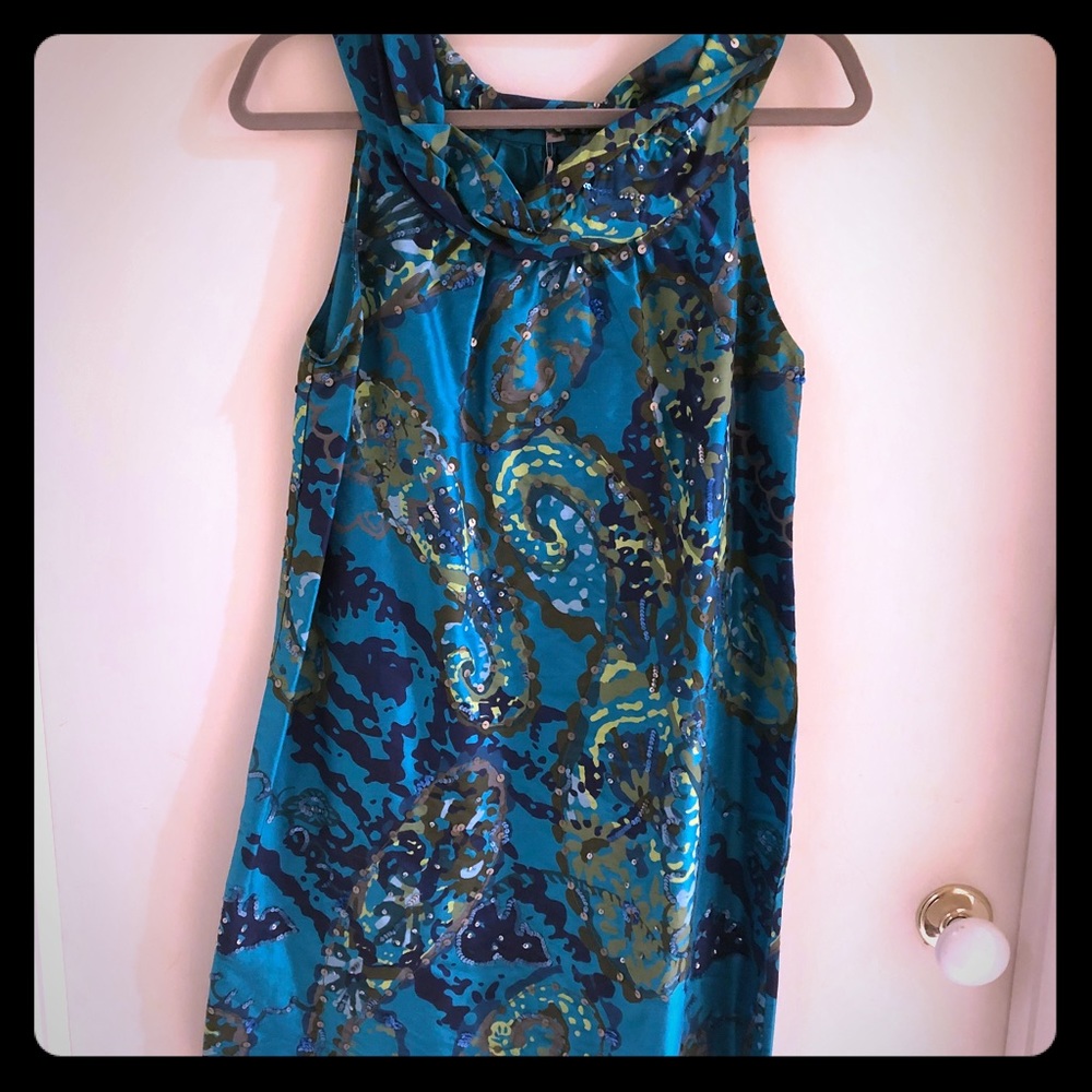 Calypso St Barth vibrant turquoise dress -M